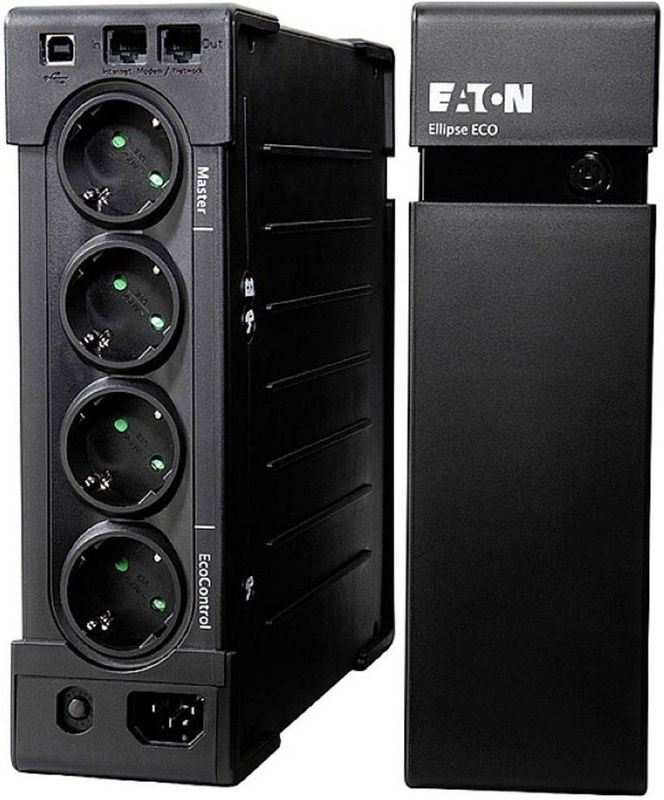 Eaton - Ellipse ECO 650 DIN - Accu/Batterij - Zwart - Rackmount