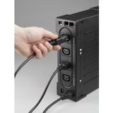 Eaton Ellipse ECO 800 USB IEC - Off-line UPS - EL800USBIEC - Vermogen 800VA (4 IEC, overspanningsbeveiliging, batterij) - UPS met USB-interface (kabel inbegrepen) - Zwart