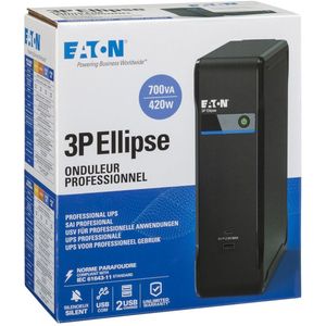 Eaton - 3P700UF - UPS - 700 VA - 4 Prises Françaises - USB-A en USB-C