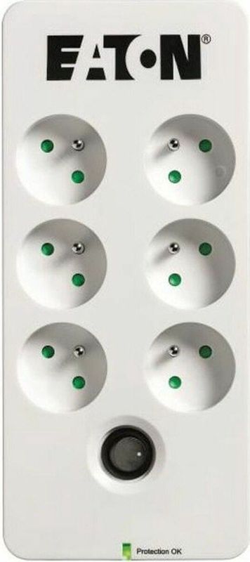 Eaton - PB6F - Stekkerdoos - Zwart - 6 AC-uitgangen - 10 ampère