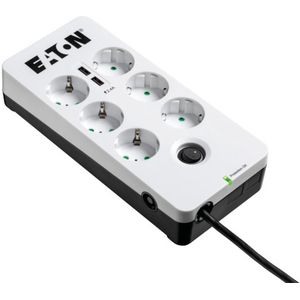 Eaton PB6UD Multi-socket Adapter Schuko 6-Way 1,5m Wit