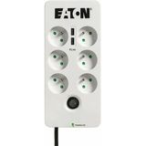 Eaton Protection Box - Overspanningsbeveiliger - Ac 220-250 V - 2500 Watt - Uitgangen: 6 - Wit