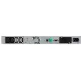 Eaton Wechselrichter 5P 650 IR G2 – Line Interactive UPS Rack 1U – 5P650IRG2 – Leistung 650 VA (4 Steckdosen IEC C-13 10 A, Überspannungsschutz, Akku) – Grafik-LCD-Display – Schwarz