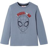 T-shirt - Blauw - Spider-man - Lange Mouwen - 100% Katoen
