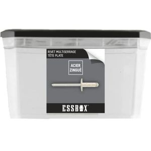 ESBOX SCELL-IT standaard klinknagels aluminium/staal - brede kop - Ø 4,8 mm x 16 mm - doos met 250 stuks - EX-9445524816