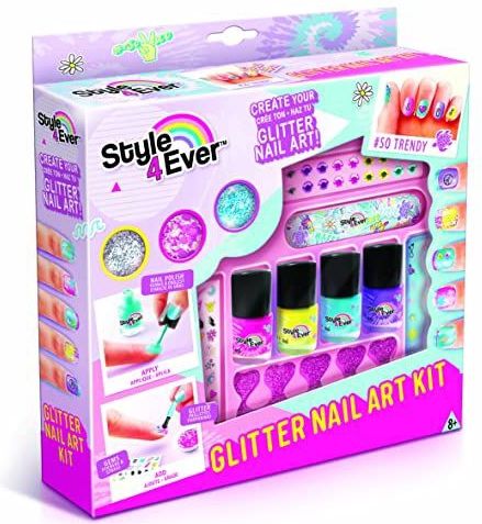 Nagelkunstset - Glitter - 4 Stuks
