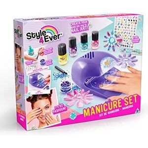 Nagelversiering - Manicure-Set - Glitter - 4 Nagellakken - Inclusief Nageldroger