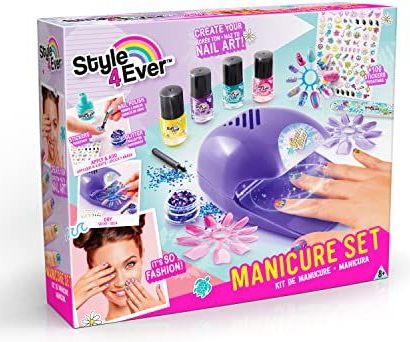 Nagelversiering - Manicure-Set - Glitter - 4 Nagellakken - Inclusief Nageldroger