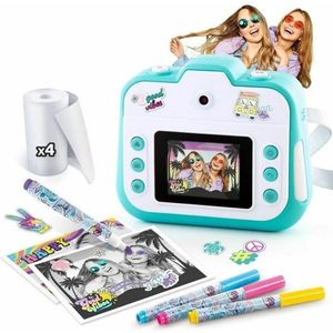 CalineGam Kids Camera Instant Print, 1080P HD instantcamera voor kinderen met 32 GB-kaart en fotopapier, 2,4-inch scherm, kerst- en verjaardagscadeaus voor jongens en meisjes van 3 tot 12 jaar(Blauw