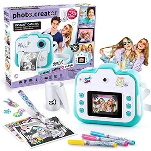 Canal Toys - Camera met direct printen Photo Creator – foto, selfie en video – thermisch papier voor 250 foto's – LCD-display – vanaf 8 jaar – CLK 001