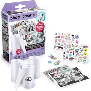 Fotopapier - Thermisch - Set van 10 Rollen en 2 Stickervellen - Geschikt voor Photo Creator