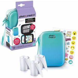 Canal Toys - Photo Creator - Instant Print-camera - Teal - Inclusief Beschermhoes