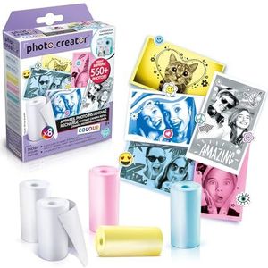 Canal Toys Instant camera, navulset met speciaal kleurpapier, CLK 016, wit
