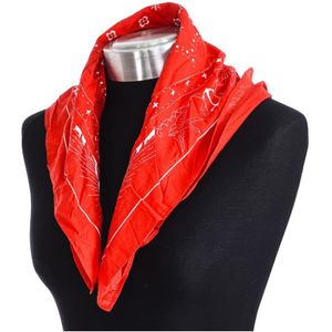 Katoenen sjaal met print 97700 unisex