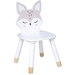 Kinderstoel Fuchs – wit – hout – sfeer voor gebruik binnenshuis
