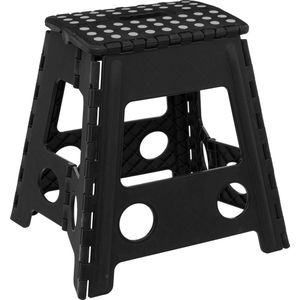 5Five Opvouwbaar trapje / opstapje - Kunststof - H39 CM - Zwart