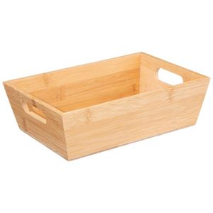 5Five - Broodmand Classic Backery - Bamboe - rechthoekig - houtkleur - 23 x 16 x 7 cm