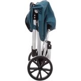 5Five Boodschappen trolley tas met wielen - 51 liter - blauw - 44x37x98 cm - Het topmodel trolley