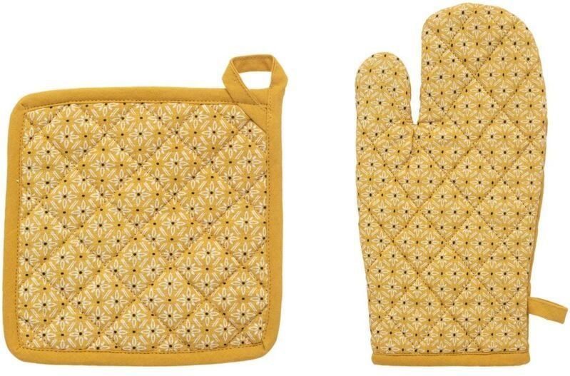 Atmosphera - Chef - Ovenwant Set - Geel - Katoen - 20 x 32 cm