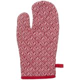 Atmosphera - Ovenwant Set - Rood - Katoen - 20 x 32 cm - Keukenbenodigdheden