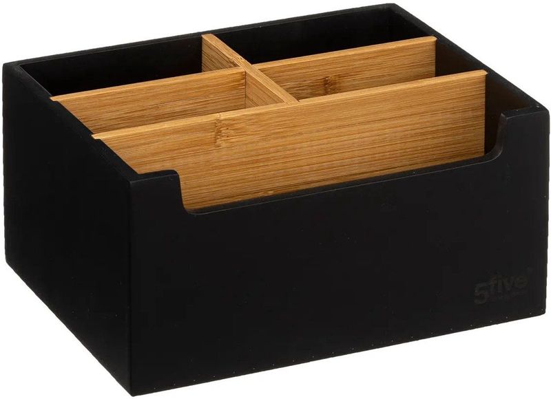 Five® - Make-up organizer - zwart - Medium - zonder lade - Sorteervakken