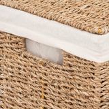 Five Wasmand riet met deksel rechthoekig 37 x 40 liter