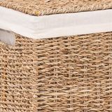 Five Wasmand riet met deksel rechthoekig 37 x 40 liter