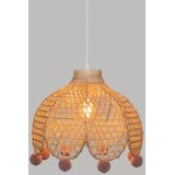 Atmosphera Kids kinderlamp / Hanglamp bamboe - Dia 28 cm