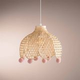 Atmosphera Kids kinderlamp / Hanglamp bamboe - Dia 28 cm