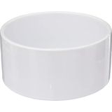 5Five Serveerplank/borrelplank hapjes/saus/tapas - aardewerk - wit - incl. 4x schaaltjes