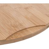 5Five Serveerplank/borrelplank hapjes/saus/tapas - aardewerk - wit - incl. 4x schaaltjes