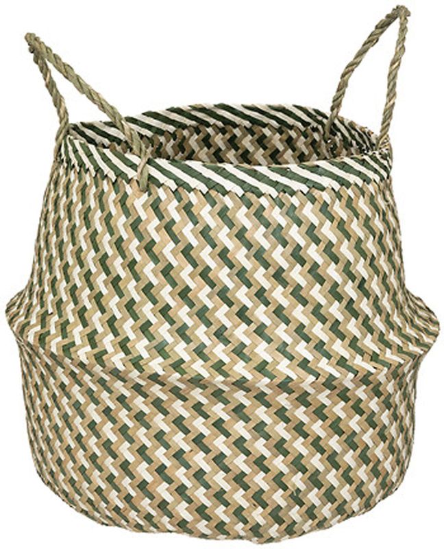 Opbergmand - Grijs - Stof - Handvatten