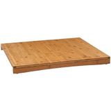 5five - Plaatafdekking - Bamboe - 52 x 58 cm - 3-in-1 Snijplank en Kookplaatbeschermer