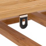 5Five Wijnrek/flessenrek - 4 lagen - bamboe hout - 12 flessen - 35 x 24 x 47 cm