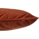Atmosphera Bank/sierkussens huiskamer Sophia - 30 x 50 cm - Terracotta - polyester - met rits