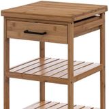 Keukentrolley - Houtkleur - Bamboe - Met Lades