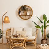 Wandplank - Hout - Bruin - Wandbevestiging Inclusief