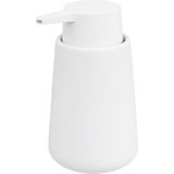 5Five Zeeppompje/zeepdispenser van keramiek - wit - 250 ml