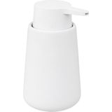 5Five Zeeppompje/zeepdispenser van keramiek - wit - 250 ml