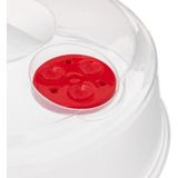 5Five Magnetrondeksel/afdekschaal - transparant - kunststof - D27 x H10 cm