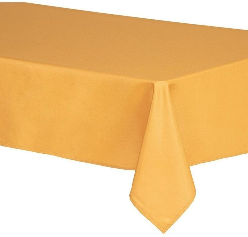 Atmosphera - Tafelkleed - Okergeel - 240 x 140 cm - Vlekbestendig - Polyester