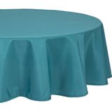 Atmosphera - Tafelkleed Rond - Petrol Blauw - Diameter 180 cm - Vlekbestendig - Polyester