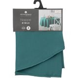 Atmosphera - Tafelkleed Rond - Petrol Blauw - Diameter 180 cm - Vlekbestendig - Polyester