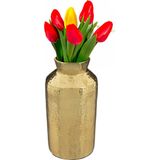 Atmosphera - Antique Dorado - Bloemenvaas - Goud - D10 x H19 cm - Design Vaas met Karakter