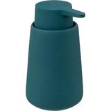 5Five Zeeppompje/dispenser Colorama Lotion - petrol blauw - 8 x 15 cm - 250 ml - kunststeen