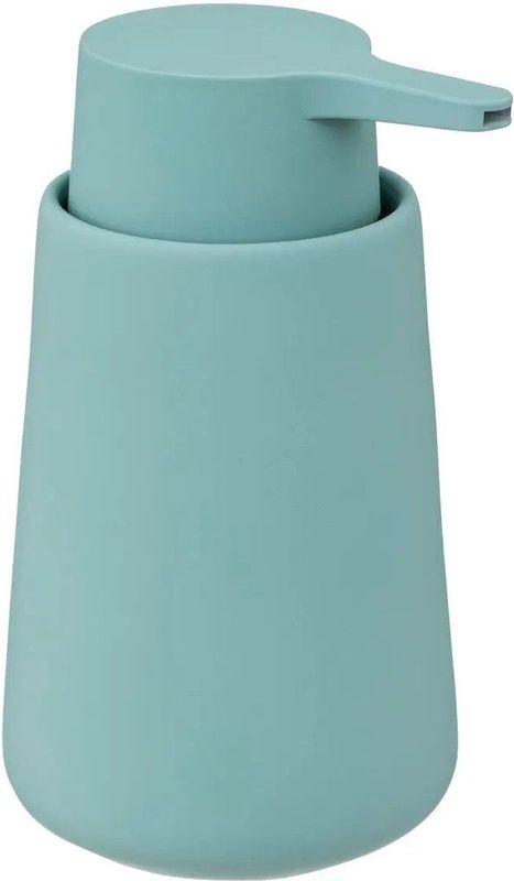 5Five Zeeppompje/dispenser - Cocoon - kunststeen - ijsblauw - 15 cm - 300 ml - Badkamer/toilet/keuken