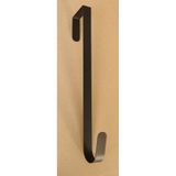 Feeric Christmas Kerstkrans haak/ophanghaak zwart - 37,5 cm - metaal - kerstkransen ophangen