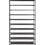 Schoenenrek - Hout - Zwart