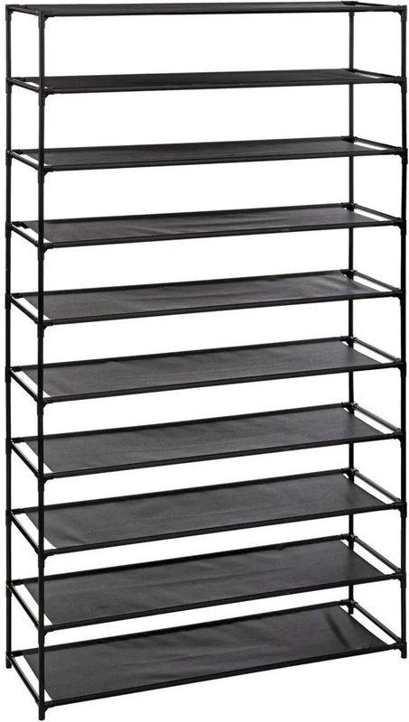 Schoenenrek - Hout - Zwart