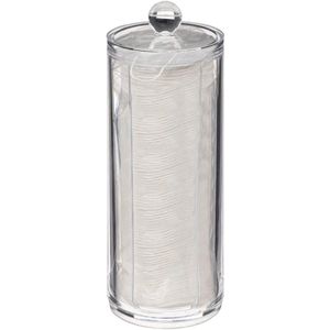 5Five - Make-up Watjes Dispenser - Transparant - Kunststof - Inhoud 1,5 Liter